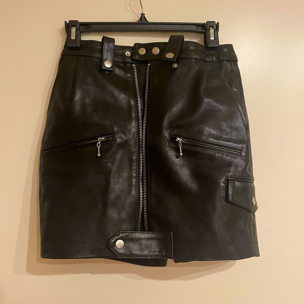Leather skirt